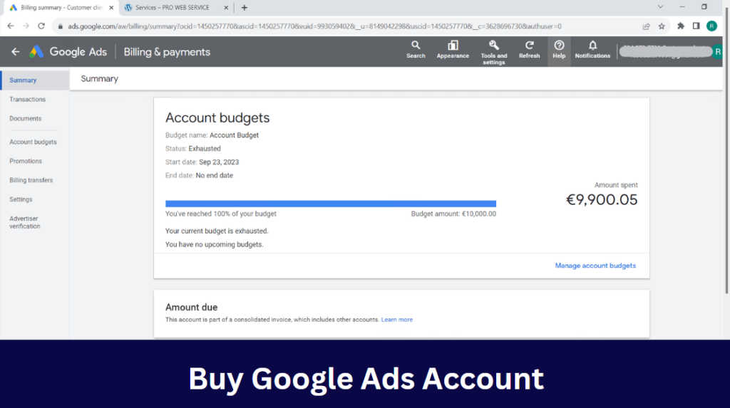 buy aged adwords accounts